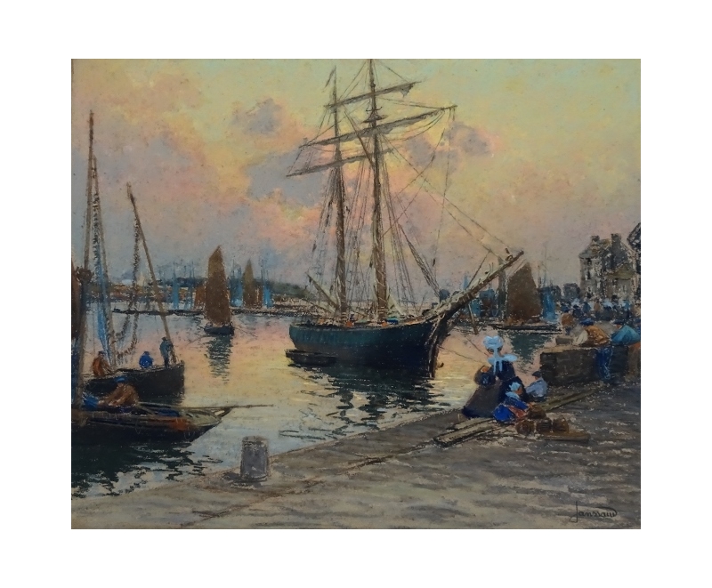 L'Avant Port, Concarneau, France. circa 1933