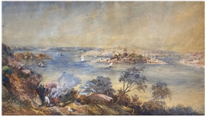 Aboriginal Camp overlooking Goat Island
