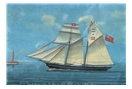 Zigzag Schooner Entering Bay of Naples