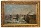 Glebe Island by Night 1921